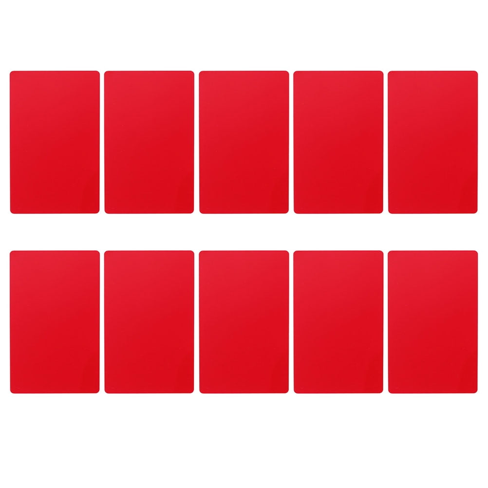 100 Pcs Aluminum Blank Business Cards DIY Business Sheets Printing