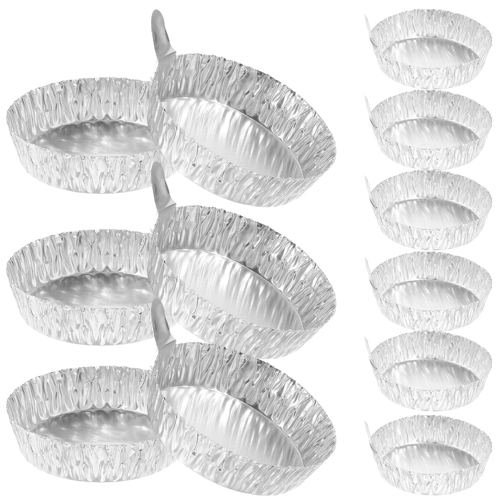 100 Pcs Aluminum Foil Weighing Dish Plates Dishes Scale Lab Equipment