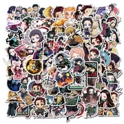 100 Pcs Anime Stickers Mixed Pack, Cartoon Character Decals, Waterproof Decorative Stickers for Water Bottles, Laptops, Computers, Notebooks and DIY Crafts