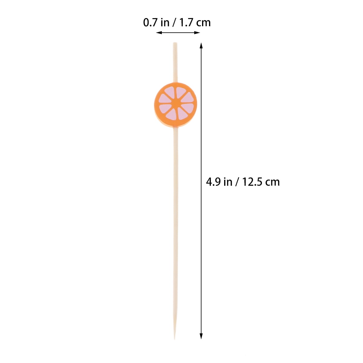 100 Pcs Appetizers Picks Wooden Garnish Stick Food Sticks Cocktail