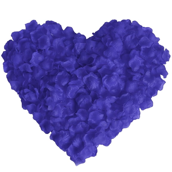 100 Pcs Artificial Fake Blue Rose Petals Flower Petals for Romantic Night, Engagement, Party, Wedding, Event Flower Decorations