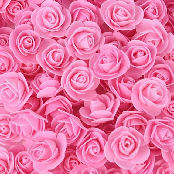 100 Pcs Artificial Rose Flower Heads, Real Looking Foam Fake Roses for DIY Wedding Baby Shower Centerpieces Arrangements Party Tables Home Decorations
