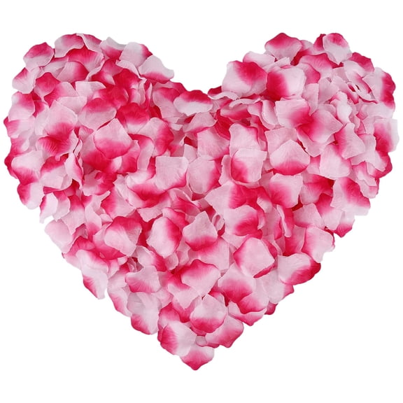 100 Pcs Artificial Rose Petals, Artificial Flowers Fake Rose Petals, Artificial Silk Rose Petals Decoration for Wedding Party Anniversary Proposal