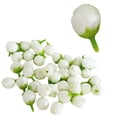 thumbnail image 1 of 100 Pcs Artificial Roses Buds, 1.2'' Mini Silk Rose Flower Heads for DIY Crafts, Wedding Decor, Bouquet Decor, Corsages, Scrapbooking & Home Decor, Fake Flower Heads, White, 1 of 7