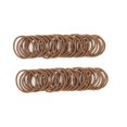 thumbnail image 1 of 100 Pcs Baby Girls Hair Ties No Crease Hair Bands Elastic Ponytail Holders Thin Hair (2 mm x 2.5 cm,Light Brown), 1 of 5
