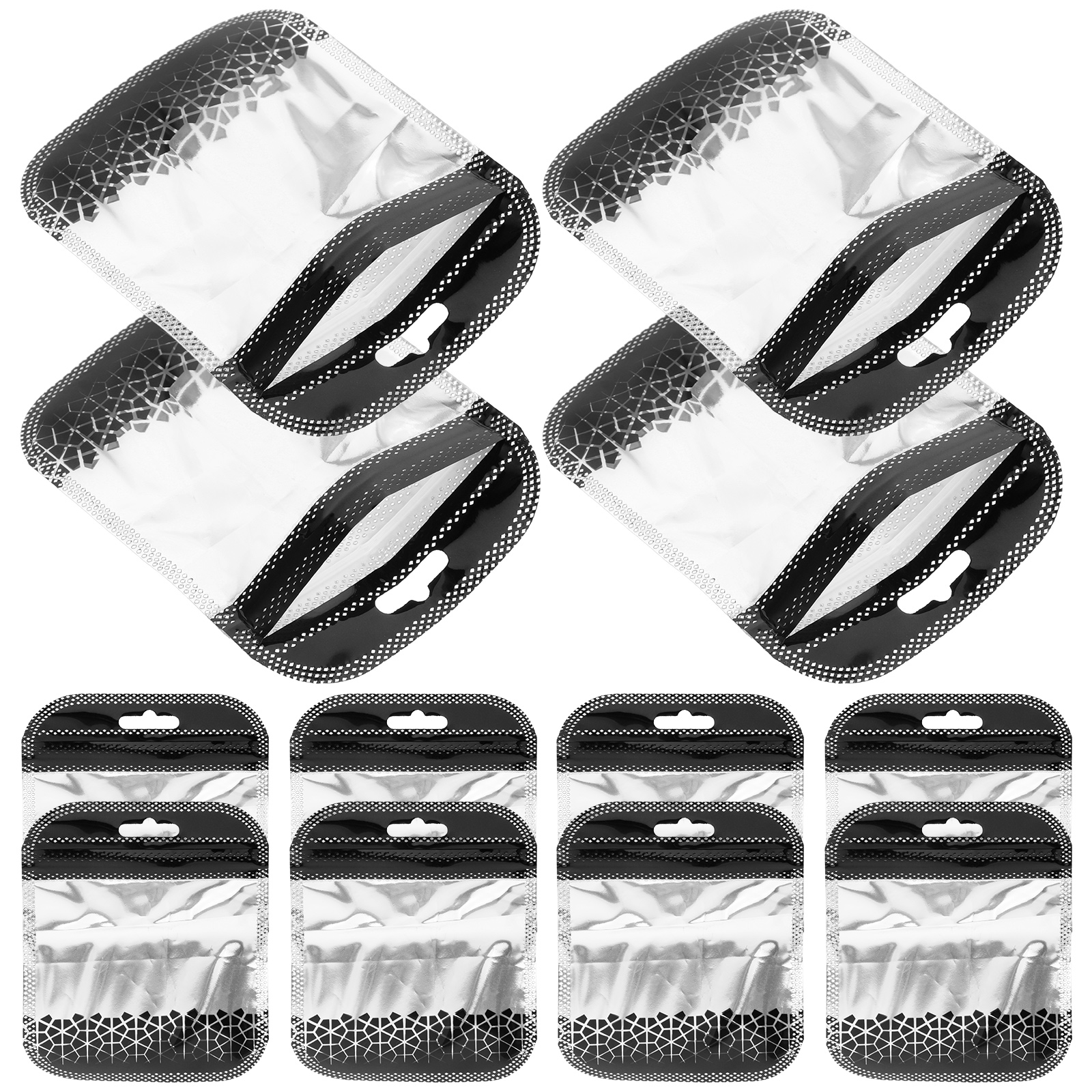 100 Pcs Bags for Jewelry Packaging Little Baggies Small Favors Self Sealing Pouch Translucent