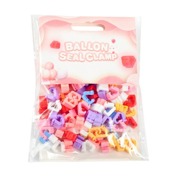 100 Pcs Balloon Seal Clip Ballons Color Balloons Decorations for Party Birthday
