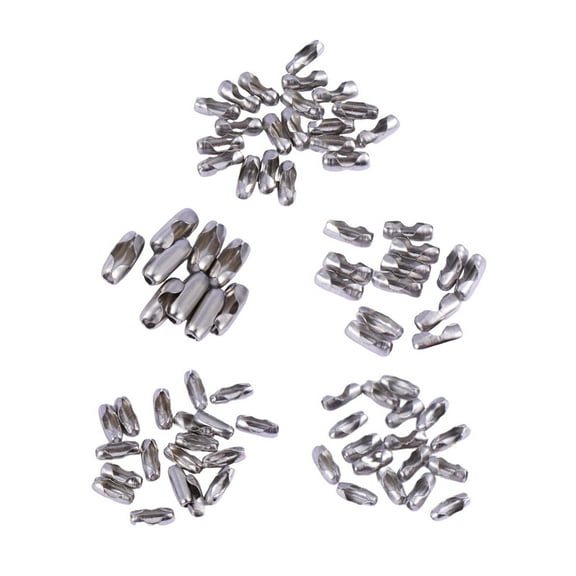 100 Pcs Bead Chain Chains Necklace Connector Pull Chain Connectors Quick Link Chain Connector Stainless Steel Clasps