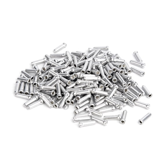100 Pcs Bike Cable End Caps Aluminum Alloy Brake End Cover Brake Cable End Tip for Road Mountain Bicycles