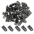 thumbnail image 1 of 100 Pcs Black Cable Tie Base Saddle Type Mount Wire Holder，for Run Cords at Your Home or Office Cable and Wire management. Permanently Anchor To Wall, Desk or Baseboard (HC-0), 1 of 7