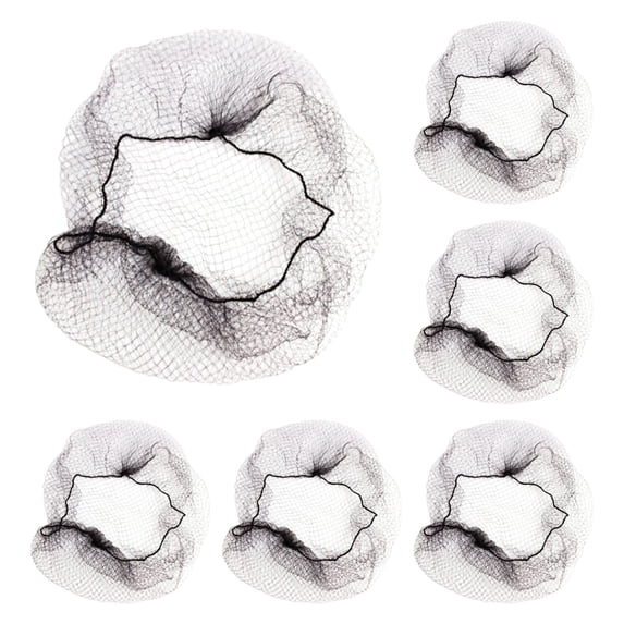 100 Pcs Black Hair Net for Women, Elasticity Invisible Elastic Mesh Wig Nets, Black Reusable Hair Net for Hair Bun Making, Ballet Dancer, Kitchen Food Service