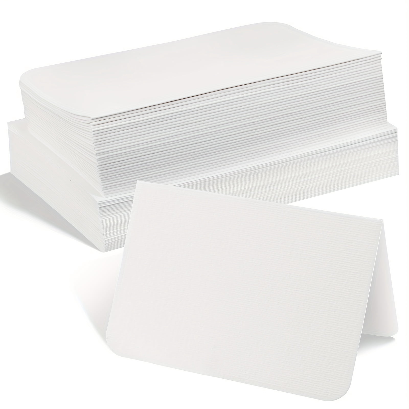 100 Pcs Blank Cards and Envelopes Set, 4 x 6 Inch Heavyweight Watercolor Paper Cards 300gsm, Foldable White Greeting Cards for DIY Painting Invitations Thank You Notes Wedding Birthday Stationery