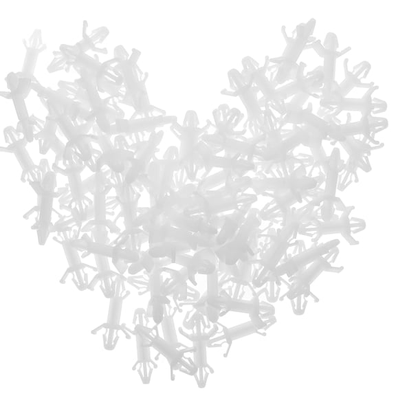 CRILSTYLEO 100Pcs Pcb Spacer Support White Nylon Circuit Board Mount with Anti-Slip Feature