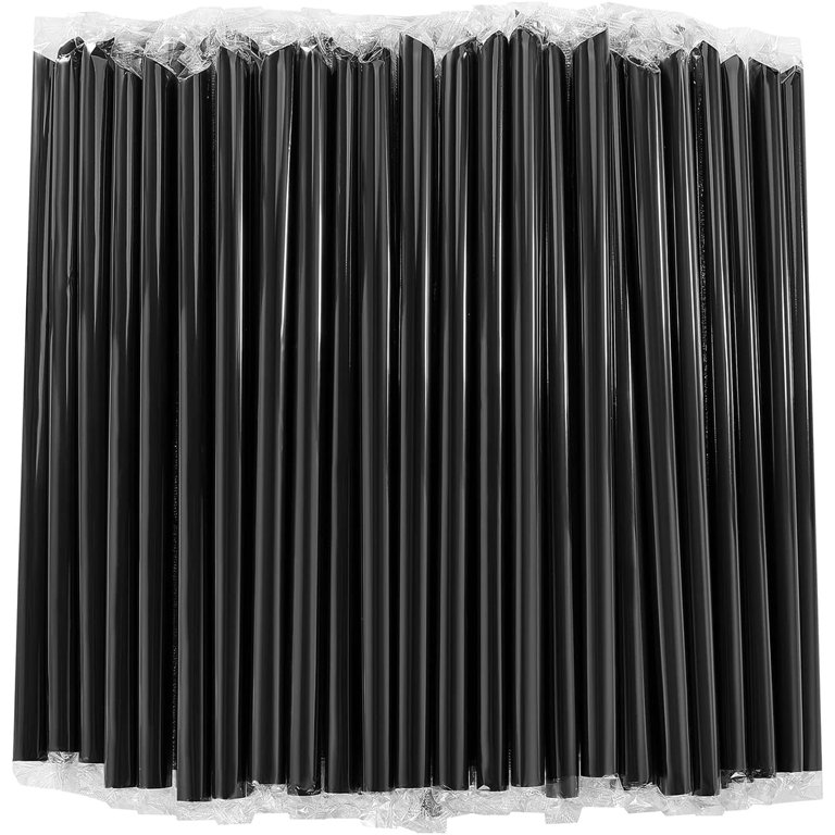 Boba Bamboo Fiber Straws, Individually Wrapped for Drinks, Bubble