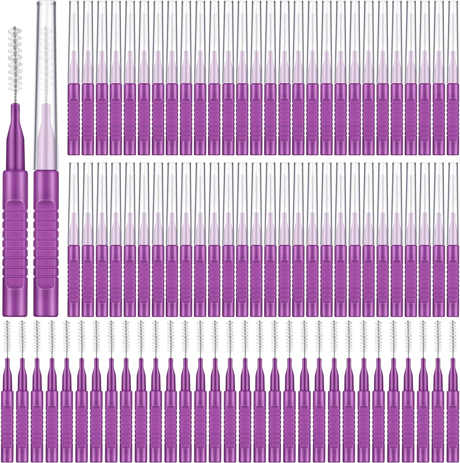 100 Pcs Braces Brushes for Cleaner Interdental Brush Toothpicks Teeth