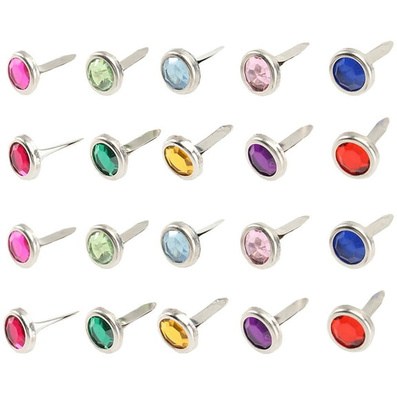 100 Pcs Brads for Crafting Small Fastener Crafts Making