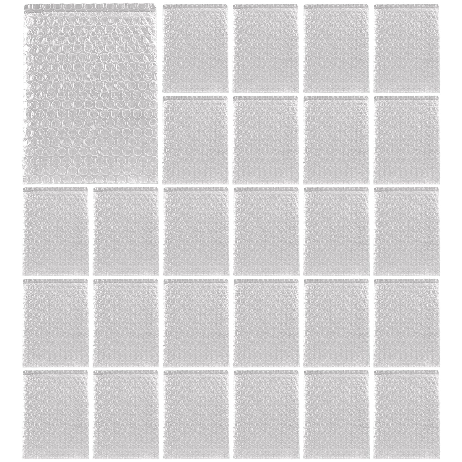 100 Pcs Bubble Cushion Wrap Bags Bulk, 7.9 x 9.8 in / 20 x 25 cm Double Wall Bubble Cushion Wrap Pouches, Clear Protective Bags, Thickening Shockproof Bags for Shipping, Moving