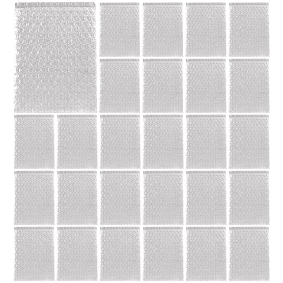 100 Pcs Bubble Cushion Wrap Bags Bulk, 7.9 x 9.8 in / 20 x 25 cm Double Wall Bubble Cushion Wrap Pouches, Clear Protective Bags, Thickening Shockproof Bags for Shipping, Moving