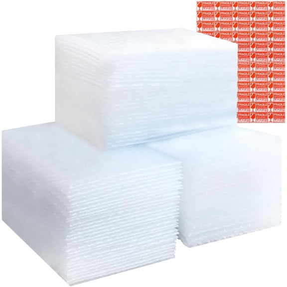 100 Pcs Bubble Pouches, 6''x8''or 8''x10'' Multiple combinations Bag for Packing, Which is Anti-Impact Come with Exquisite Sealing Label Storage Packing and Moving.