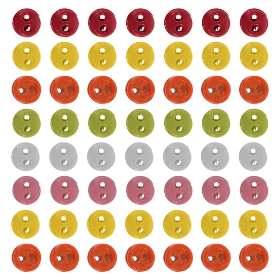 ifundom 100pcs Mini Metal Round Buttons Assorted Colors Alloy Craft Supplies for Projects and Sewing