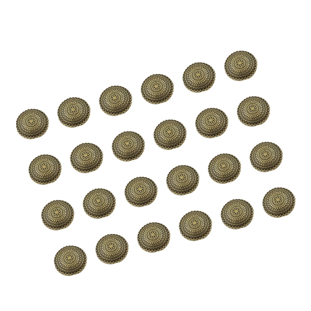 100 Pcs Buttons Retro Pattern Button Sewing Fastener Metal Button for ...