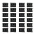 thumbnail image 1 of 100 Pcs Cable Fixation Clips Wire Fixer Organize Cables Cable Support Desk Cable Organizer Cable Holder 2.5X2.2CM Black, 1 of 6