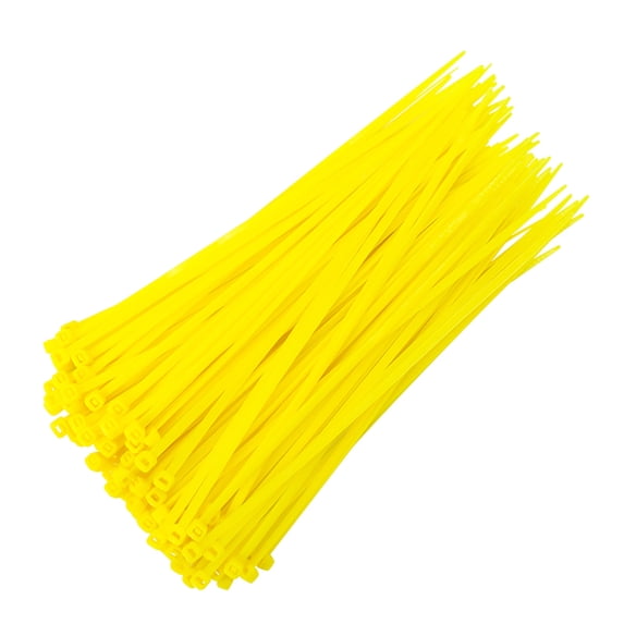 100 Pcs Cable Zip Ties,3.94 Inch Small Cable Zip Ties,Multi-Purpose Self-Locking Nylon Cable Cord Management, Self-Locking Zip Ties,Plastic Wire Ties for Home,Office,Garden,Workshop,Yellow