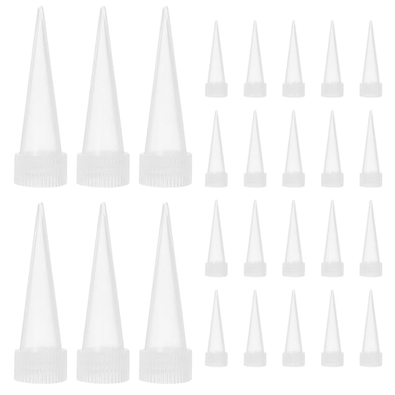 FOLOYORI 100Pcs Clear Caulk Tips Tool Set for Consistent and Quick Glue Application At Home