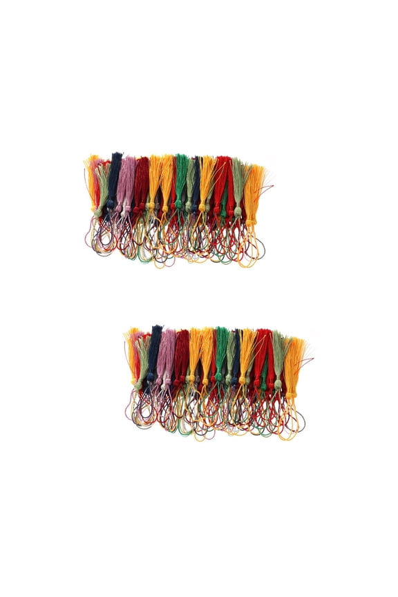 100 Pcs Chinese Knotted Tassels Boho Decor Key Chain Graduation Hat Anti Wrinkle