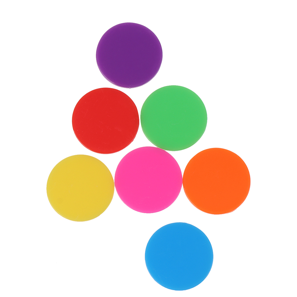 100 Pcs Chip Bingo Chips Games Accessory Transparent Color Counters