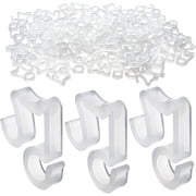 100 Pcs Christmas Holiday Light Hooks,Outdoor Decorative Lighting Lamp String Hook,Festival Light Clips Hooks,Hook for Outdoor String Lights,Gutter Clips for Hanging White