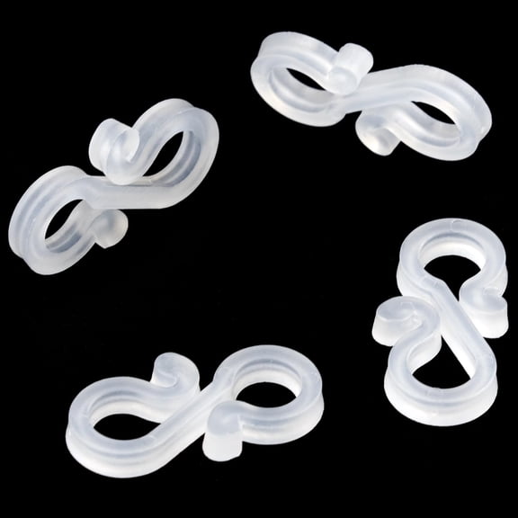 100 Pcs Christmas Light Clips Gutter Hanger Hooks Plastic Outdoor Light Clips Weatherproof S Clips for Hanging Outdoor String Lights, Rope Lights, Xmas Tree Decoration Home Decor, White