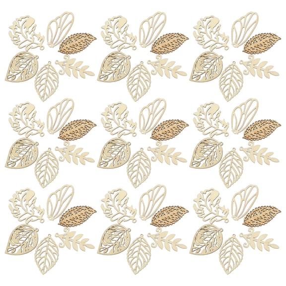 100 Pcs Wooden DIY Crafts Collapsible Artificial Christmas Tree Log Slice Decoration Toddler