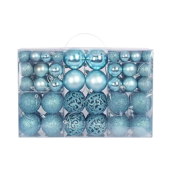 100 Pcs Christmas Xmas Tree Ball Bauble Shatterproof Hanging Home Party Ornament Decor Christmas Decorations