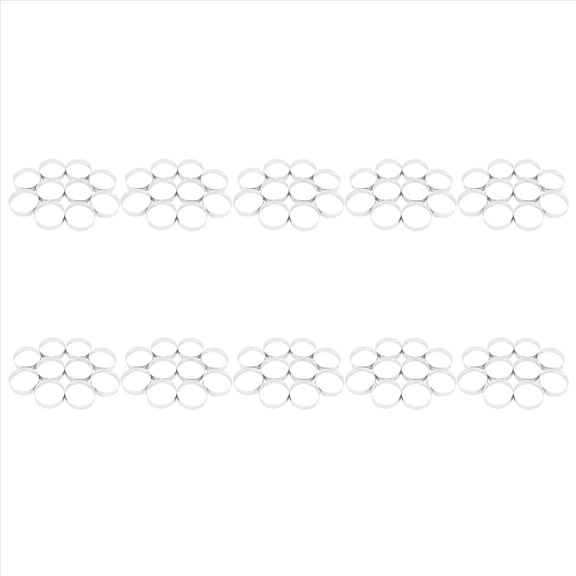 100 Pcs Circular Stainless Steel Tart Ring Tower Pie Cake Mould Perforated Cake Mousse Ring,8cm,100 x Cake Making Molds,Silver