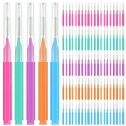 Eease Interdental Brush Cleaner 100Pcs - Oral Care Hygiene Flossers for Braces & Teeth