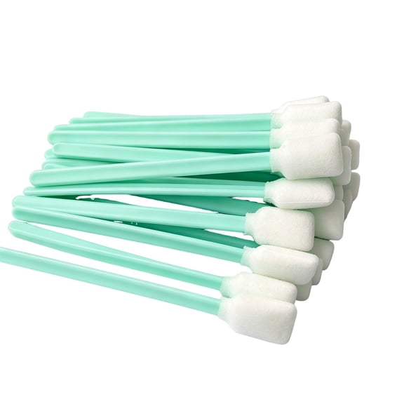 100 Pcs Cleaning Swabs 1 Inch Sponge Tip Swabs Sticks for Printer Heads, Scanners, Camera Lenses, Chip Hard Disk Industries, Optical Lenses and Optical Equipment Makeup