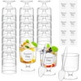 thumbnail image 1 of 100 Pcs (50 Clear Dessert Cups with 50 Spoons) 5 Oz Plastic Parfait Cup Disposable Appetizer Cup Round Serving Goblet Cup Dessert Cup for Party Fruit Ice Cream Mousse Pudding Appetizer Bowl, 1 of 7