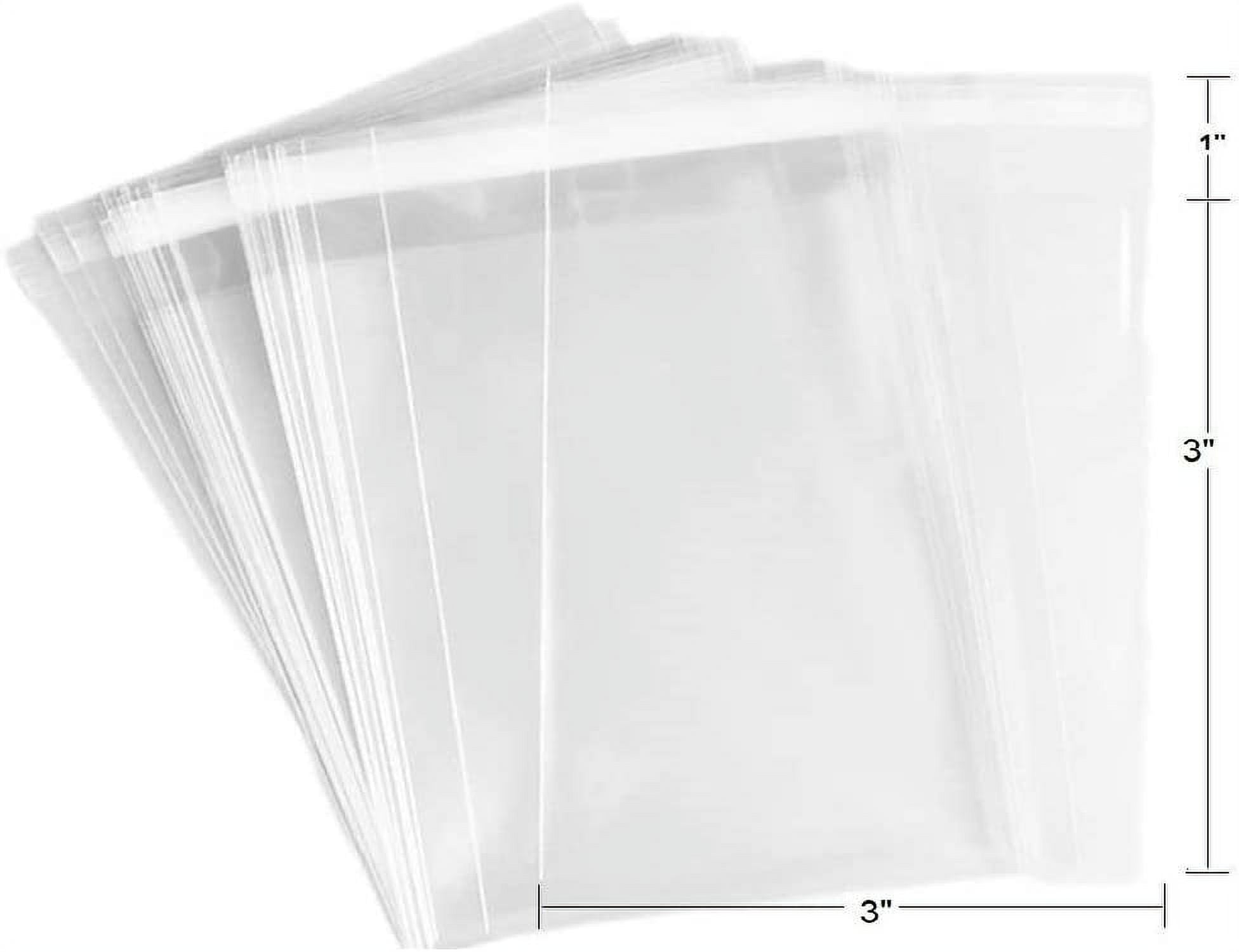 100 Cello Bags: 2.75 x 3.75 inch (Trading Card Size), Resealable 2