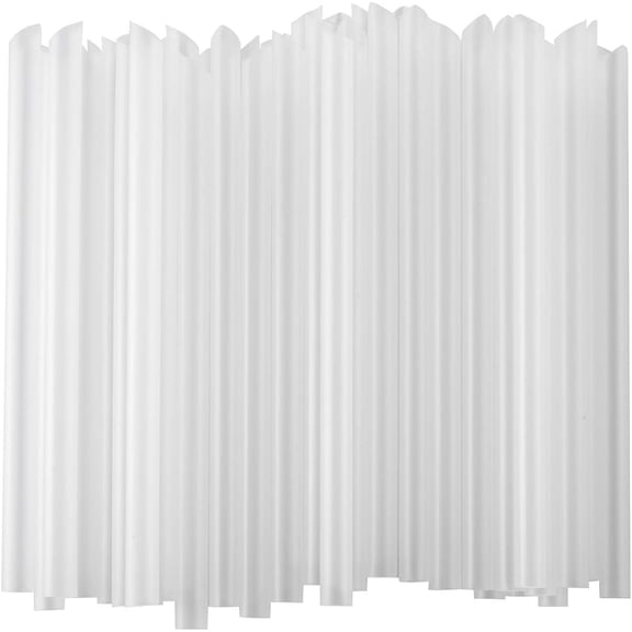 100 Pcs Clear Plastic Boba Straws 1/2 Inch Wide x 8 1/2 Inch Long for Bubble Tea Smoothies Shakes