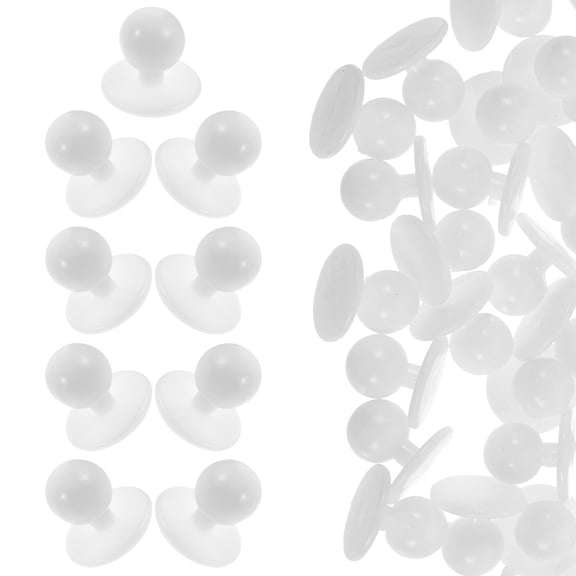 100 Pcs Clothes Buttons for Replacement Chef Coat White Jacket Tufting Man Men's
