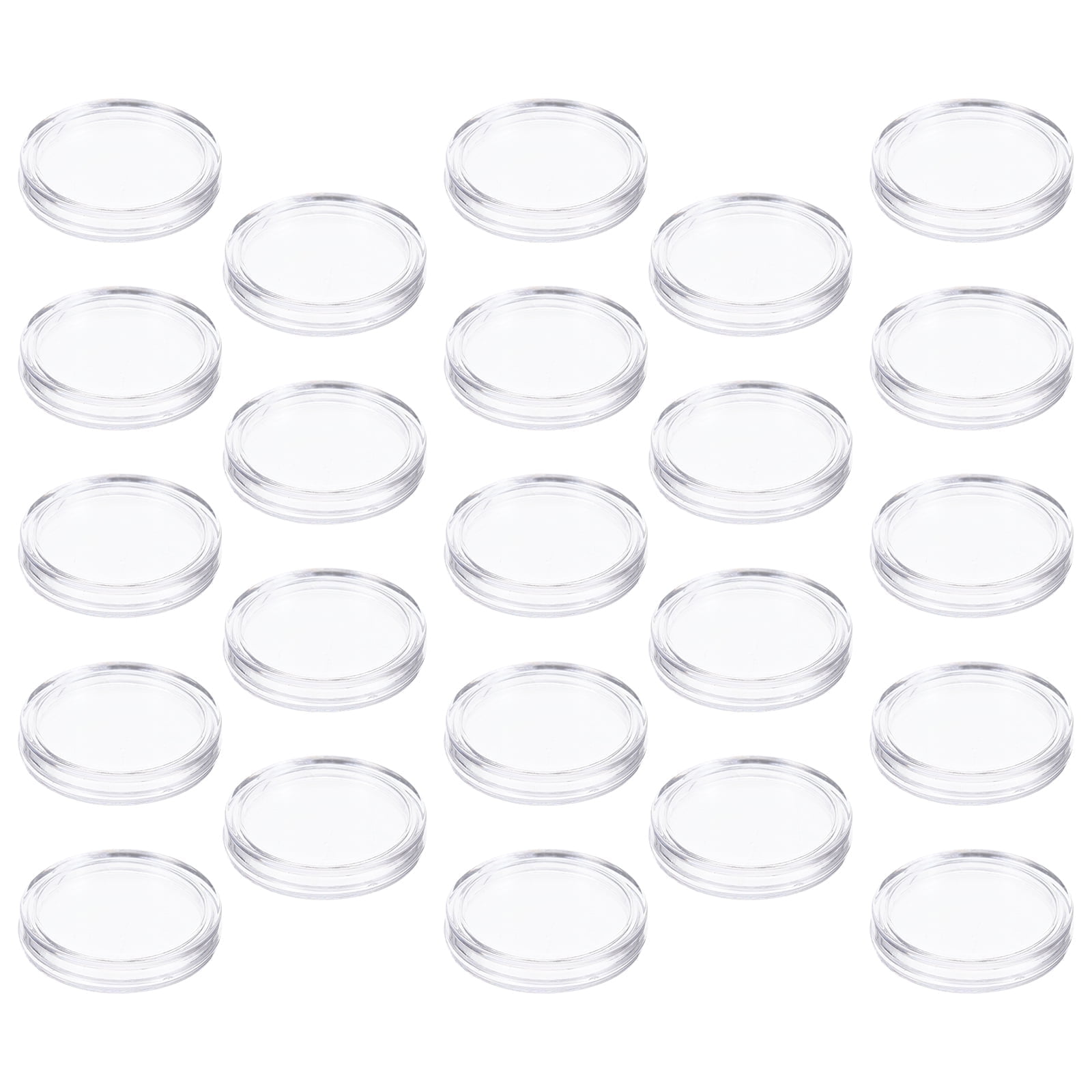 100 Pcs Coins Coin Cases for Collectors Coin Capsules Holder Collection Supply Portable Coin Holder Coin Storage Box Accessories Plastic