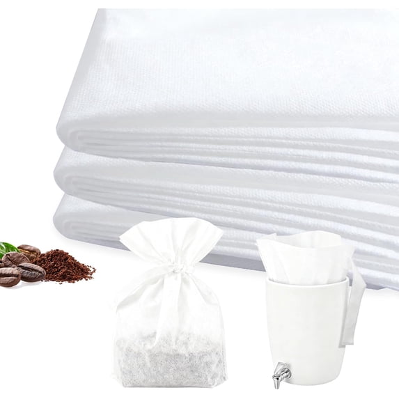 100 Pcs Cold Brew Coffee Filter Bags with Drawstring Compatible with Toddy Cold Brew System - 12" x 14" Disposable Fine Mesh Brewing Bags for Cold Brew Coffee or Iced Tea