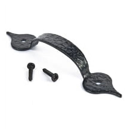100 Pcs Colonial Black Handles 5" long x 1" wide Screws included.