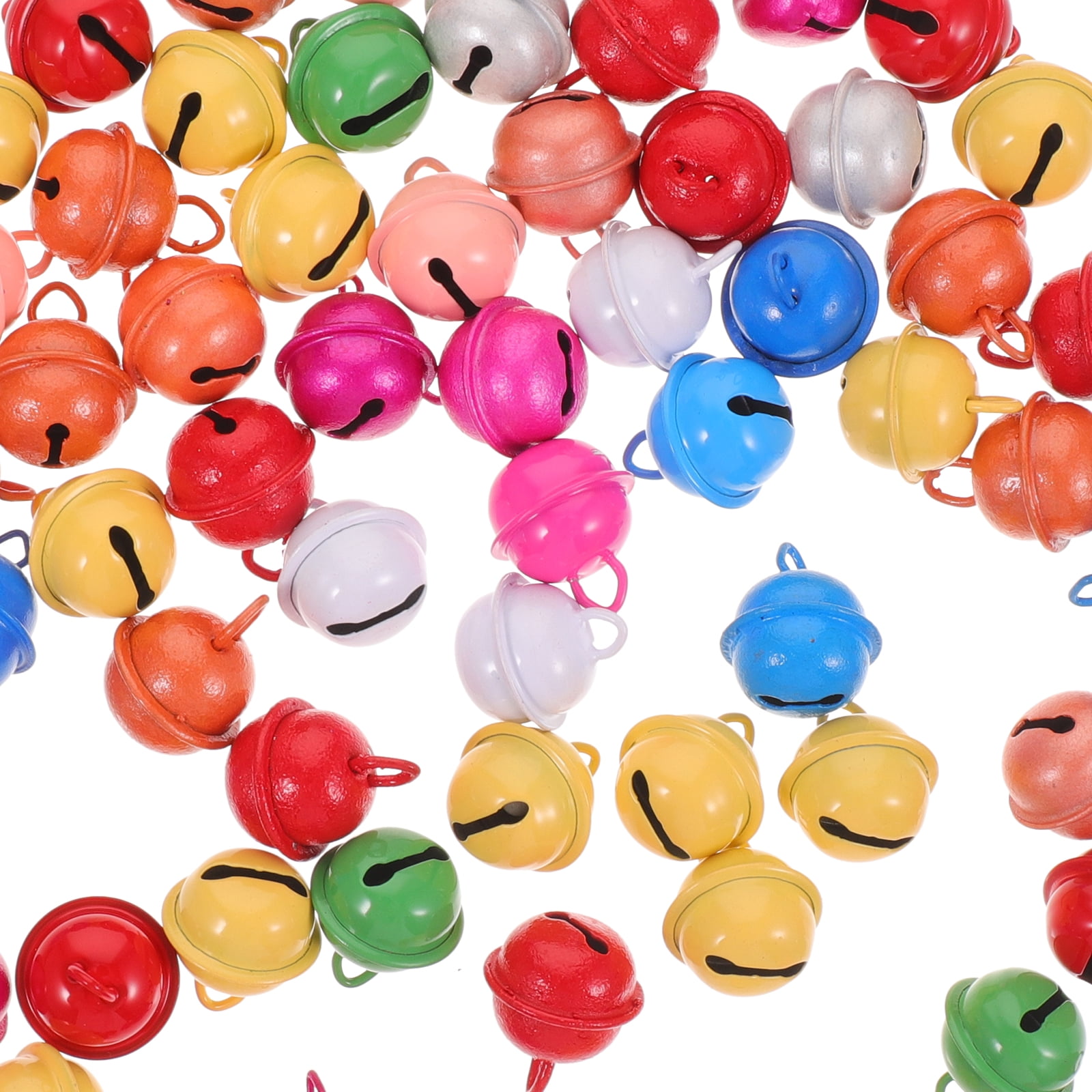 100 Pcs Color Bell Festival Craft Bells Multi-function Decor Manual Dog ...