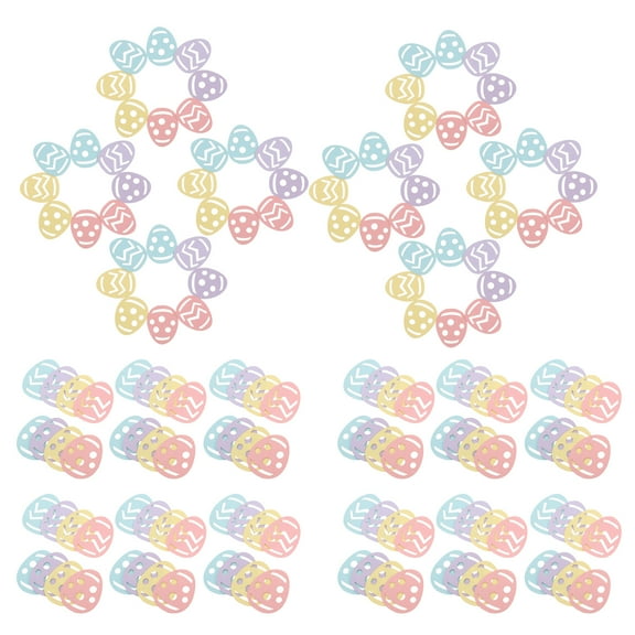 100 Pcs Color Change Decoration Easter Egg Confetti 3.20X2.50X0.01CM