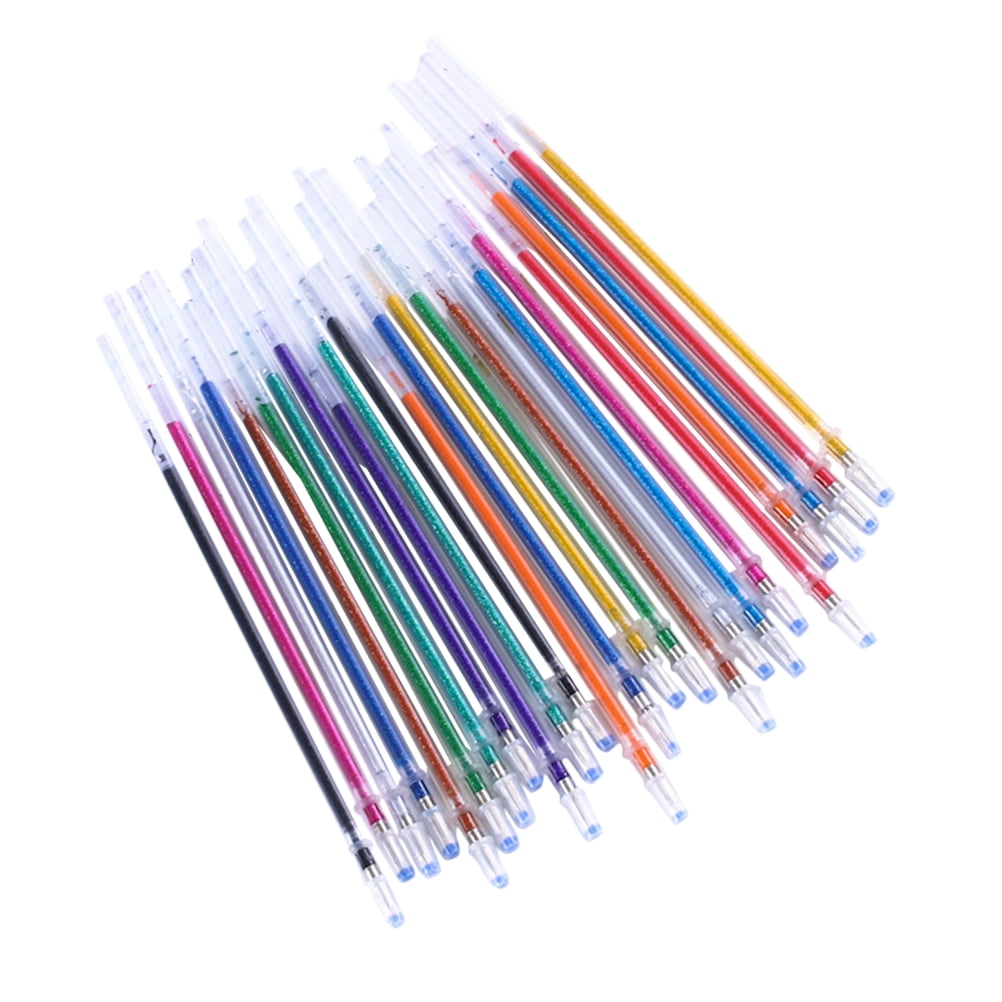 100 Pcs Color Refills Ink Pens Creative Gel Fine Point Writing Portable