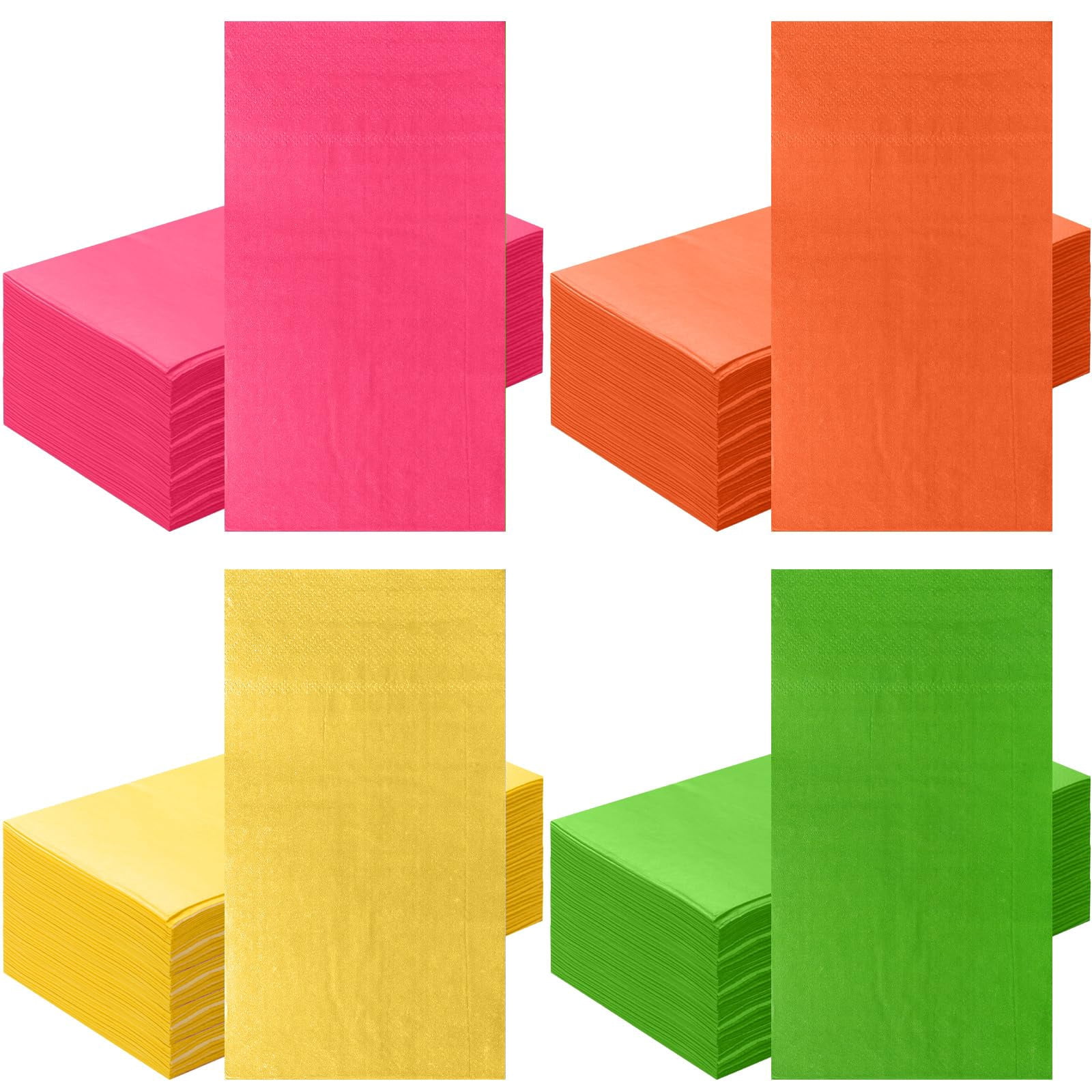 Colorful Sprinkle Paper 100 Pcs Colored Paper Napkins Disposable Dinner Napkins for Baby Shower ...