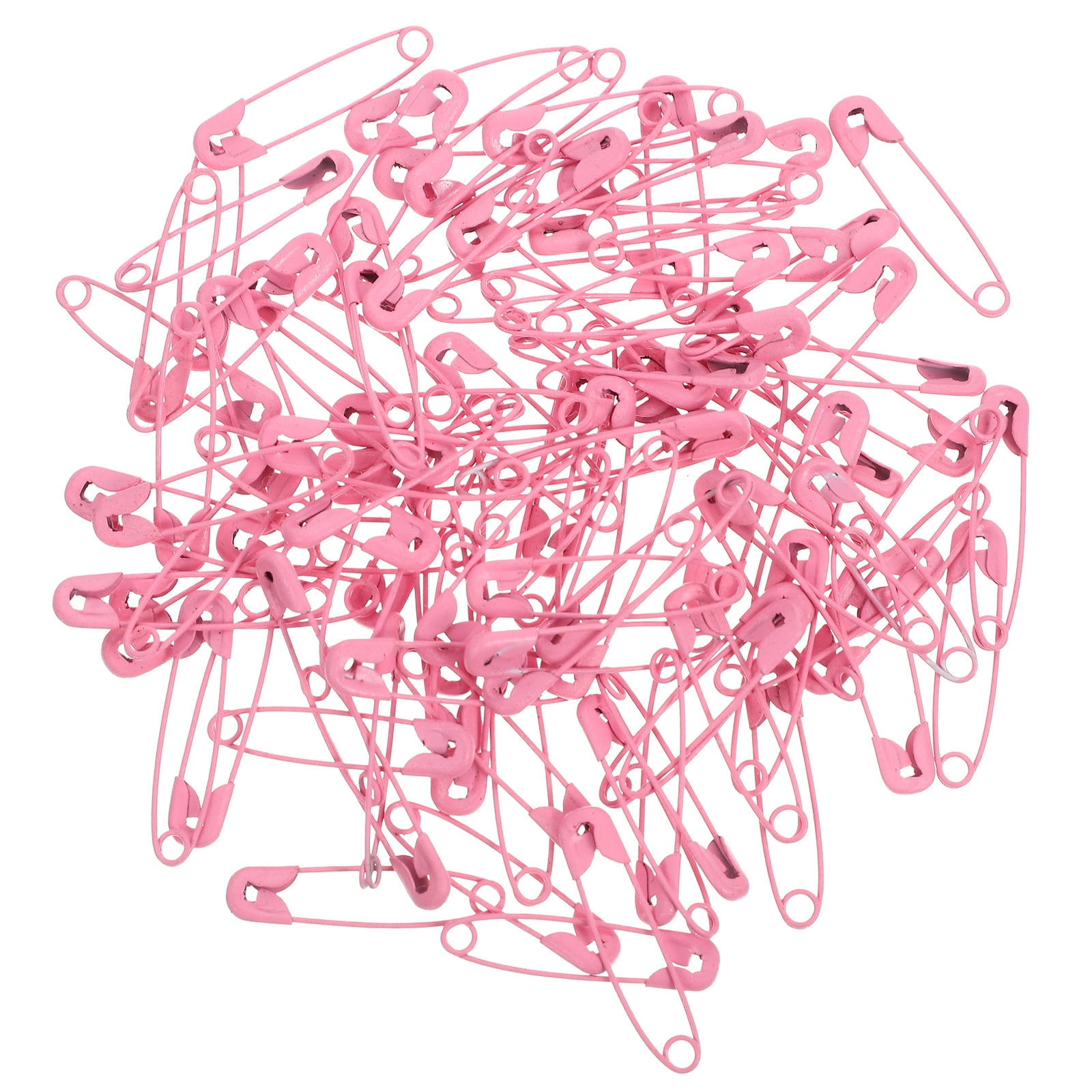 100 Pcs Colored Pins Clothing Safety Costume Jewelry Sewing Needle Pink