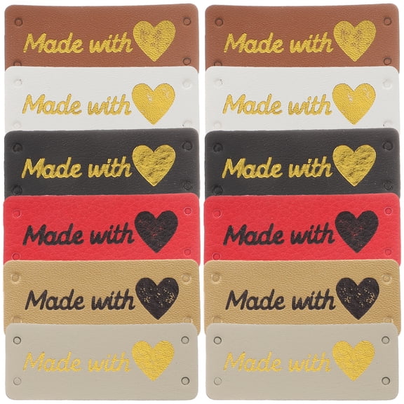 100 Pcs Commercial Pendant Light Love Leather Label Jeans Shirt Tags